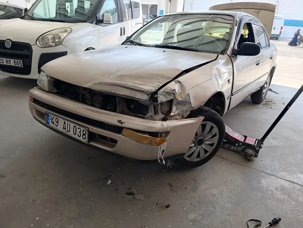 Batman'da kaporta hasarı öncesi